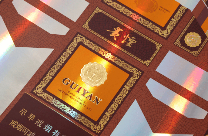 Premium decorative foils transferred by heat and pressure, creating brilliant metallic and pigment effects.